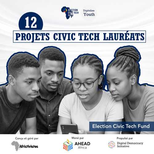 12 projets civic tech retenus pour le fonds AfricTivistes de l’innovation pour la participation citoyenne