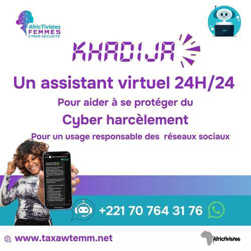 Le ChatBot Khadija, un assistant virtuel pour une utilisation sûre, responsable des réseaux sociaux et pour la lutte contre le cyberharcèlement