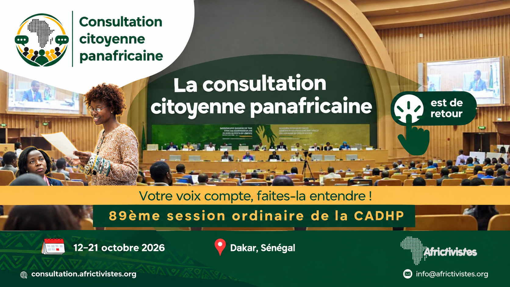 Des voix citoyennes aux mécanismes africains : faire entendre les préoccupations du Sahel auprès de la CADHP